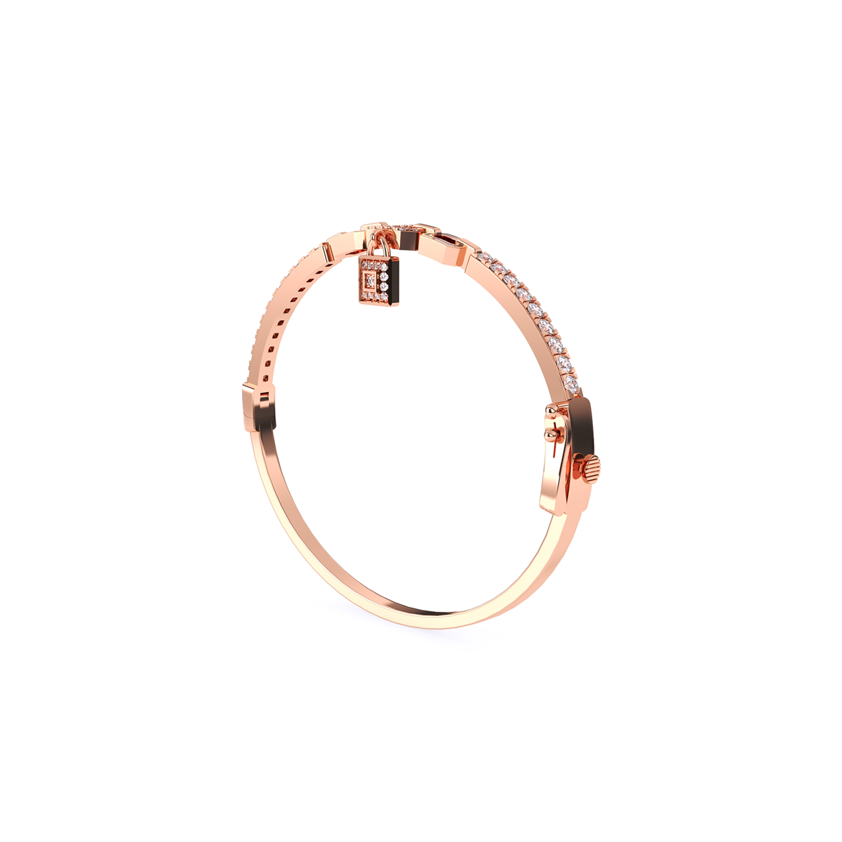 Fancy Lock Style Lab Grown Bracelet
